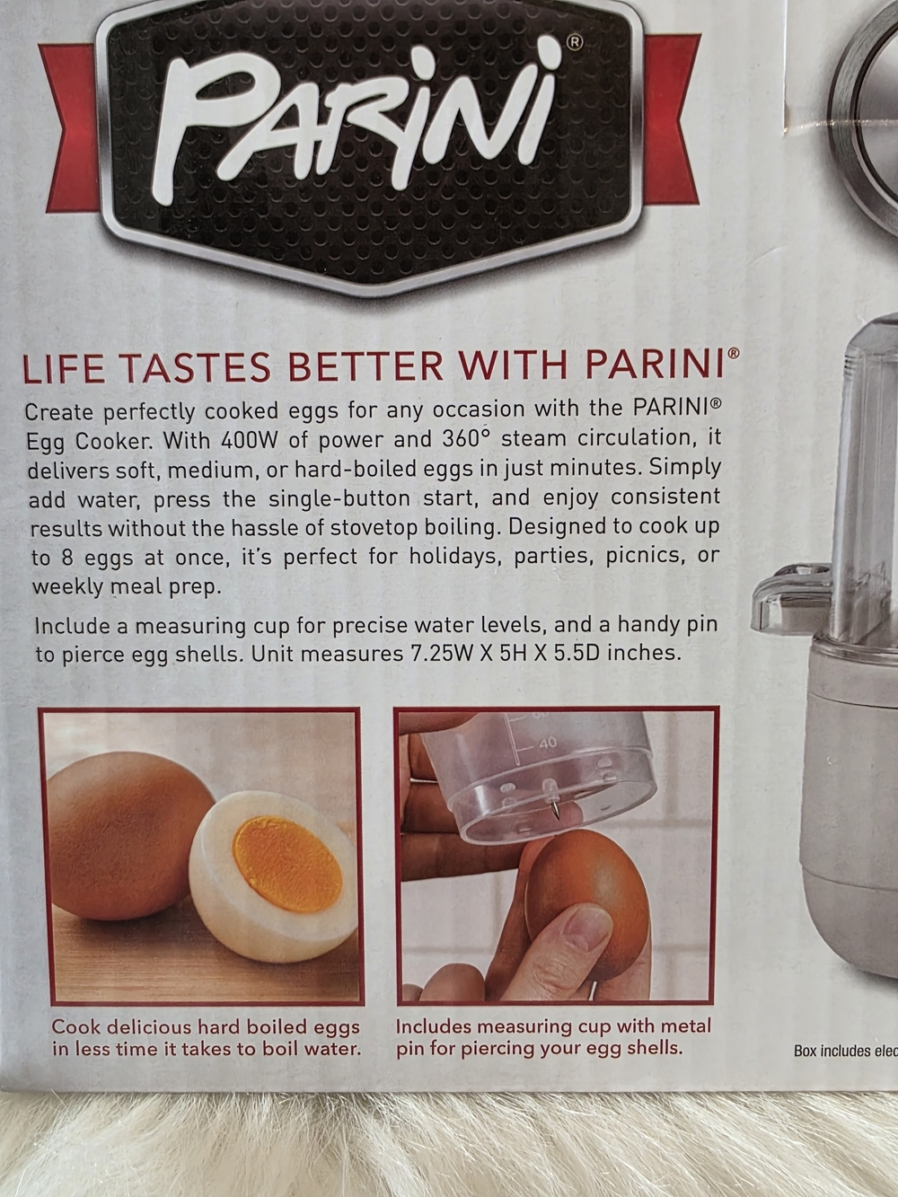 Parini Egg Cooker - 8 Capacity - Picture 8 of 9